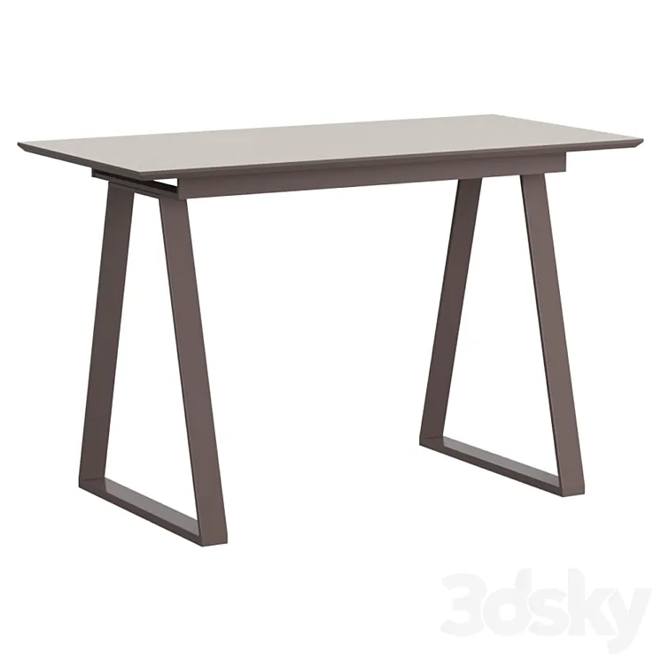 Dining table Detroit folding 120-160 * 80 beige 3DS Max