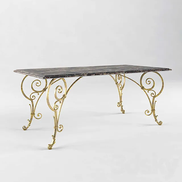 Dining table forged 3DS Max Model