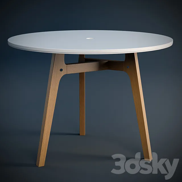 Dining table P & W-007 3DSMax File