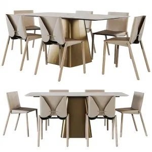 Dining Table Set – 3D – 004