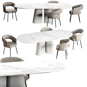 Dining Table Set – 3D – 007