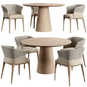 Dining Table Set – 3D – 009