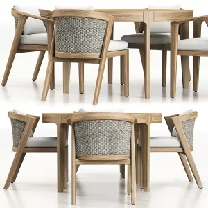 Dining Table Set – 3D – 017