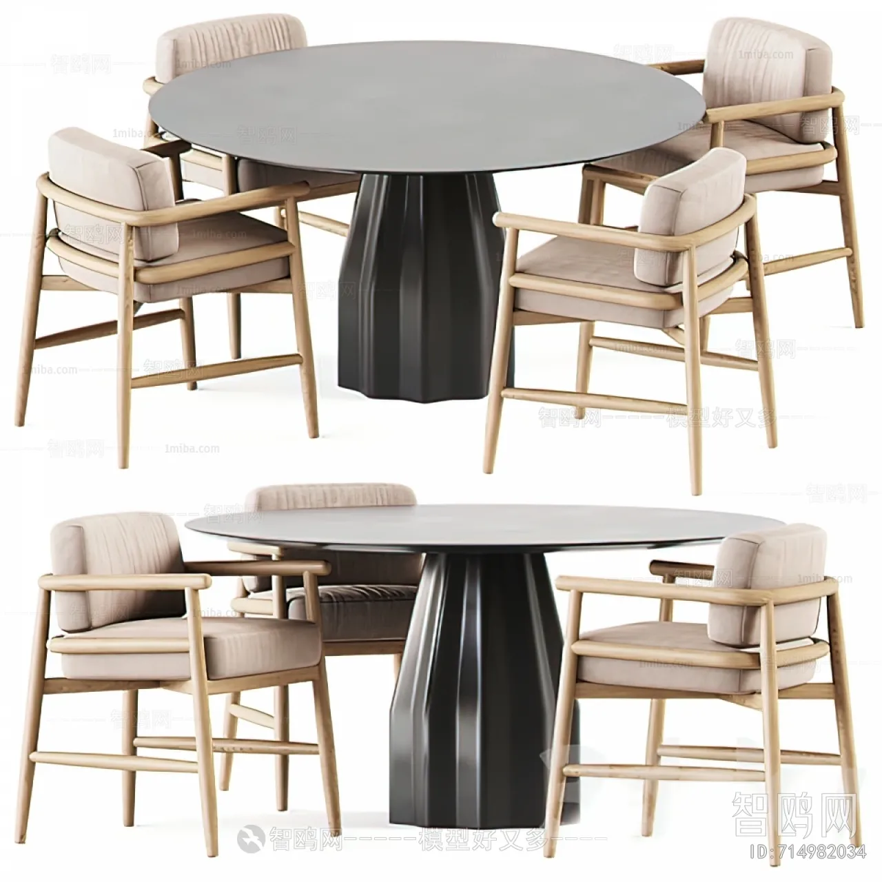 Dining Table Set – 3D – 024