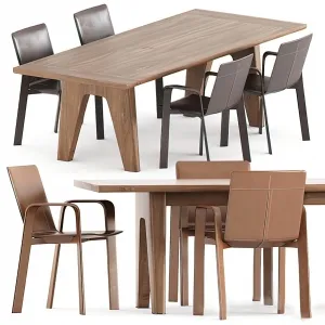 Dining Table Set – 3D – 046