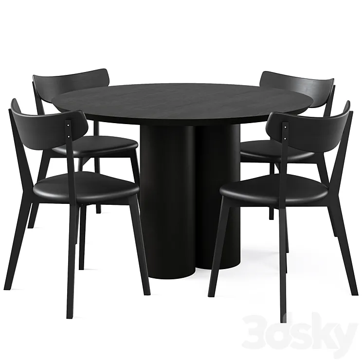 Dining Table SOLFORD and chair AMI 3DS Max