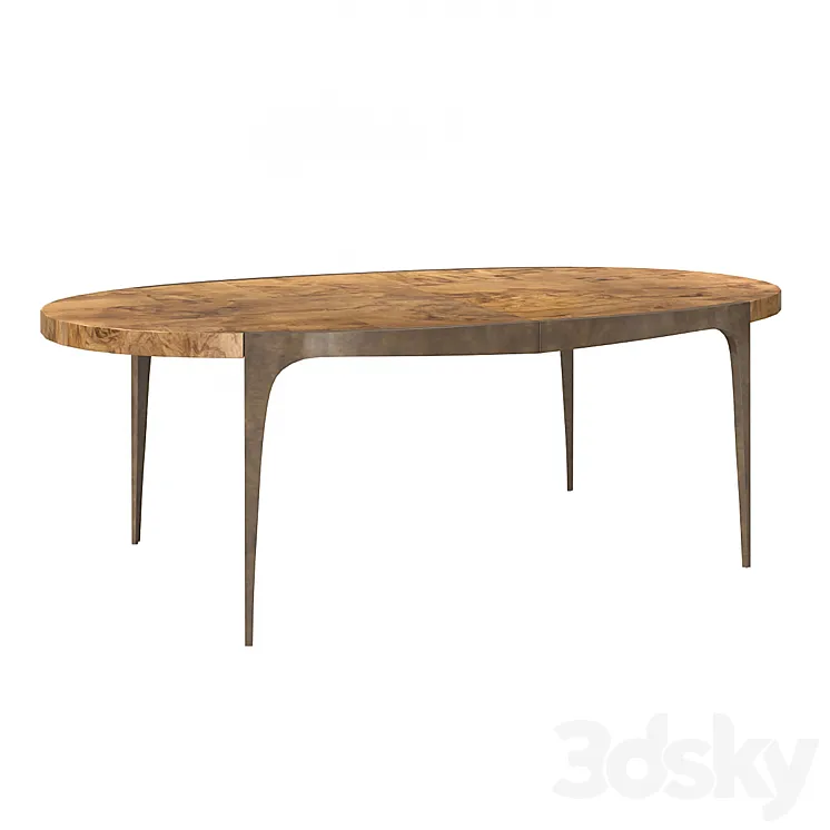 Dining table Steel The Show Caracole 3DS Max