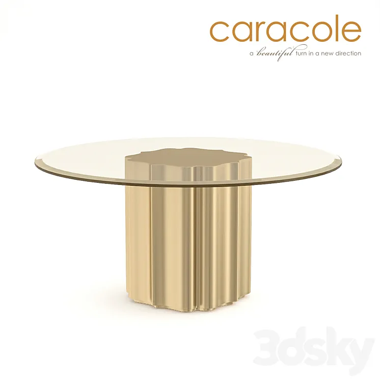 Dining table Strike Gold Caracole 3DS Max