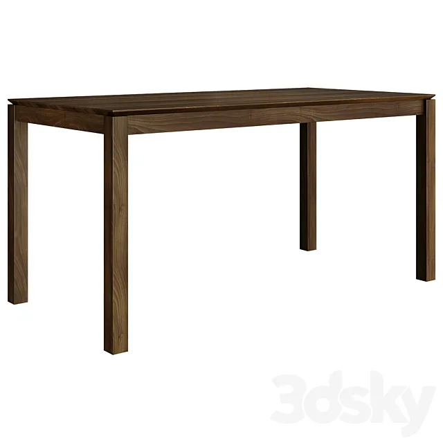 Dining table Taller Kitchen table 3DS Max Model