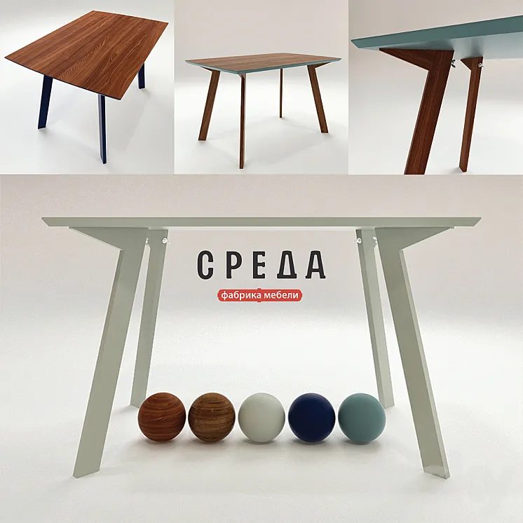 dining table TC1 3DS Max