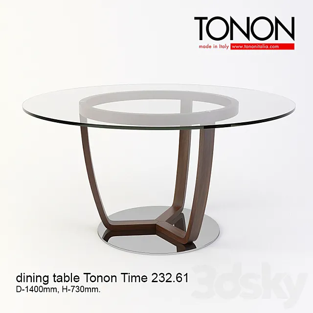 Dining table Tonon Time 232 3DSMax File