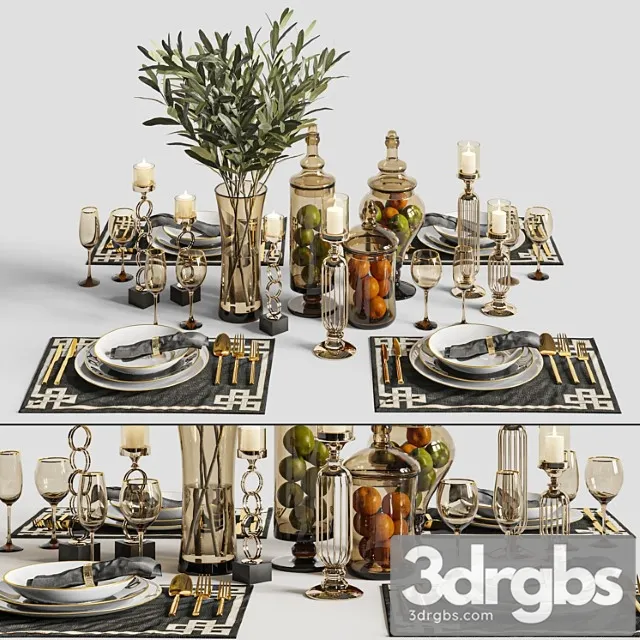 Dinner table set 02