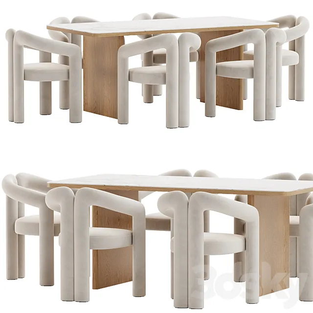 Dinning Set 10 3dsMax Model