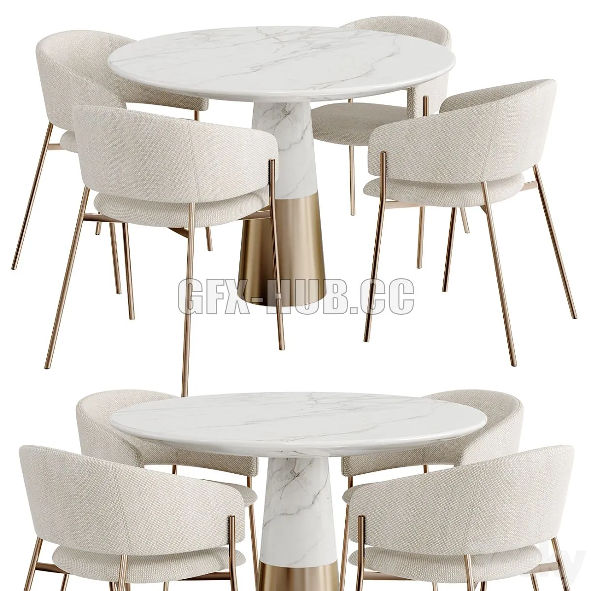Dinning Set 101 3dsMax Model