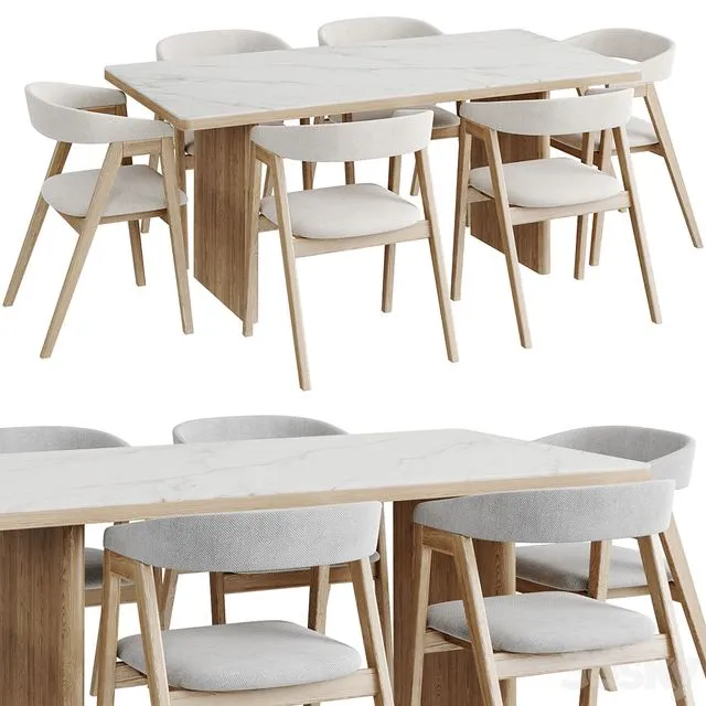 Dinning Set 132 3dsMax Model