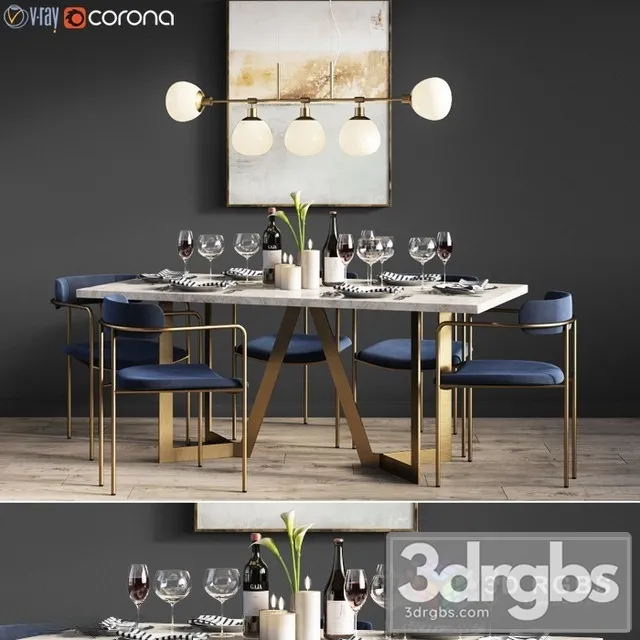 Dinning Set 17 3dsmax Download