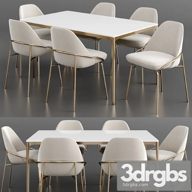 Dinning Set 22 1 3dsmax Download