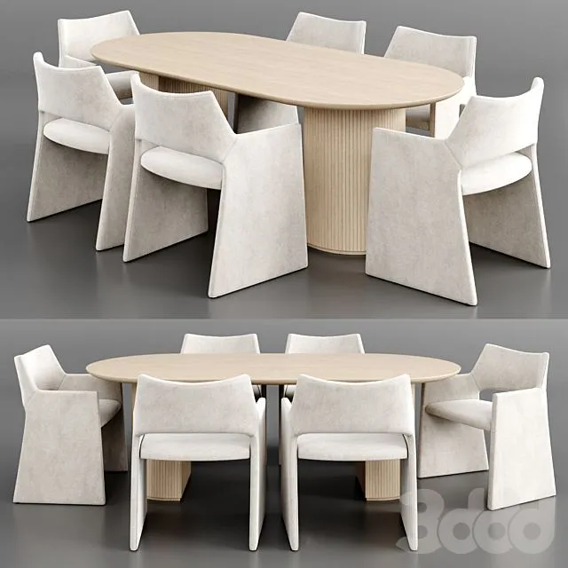 Dinning set 24 3dsMax Model