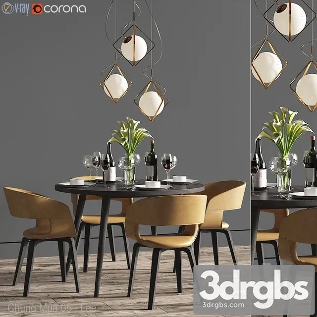 Dinning Set 25 3dsmax Download