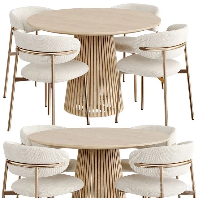 Dinning Set 75 3dsMax Model