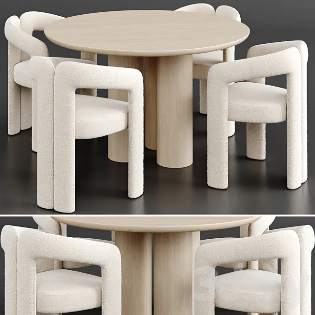 Dinning Set 83 3ds Max