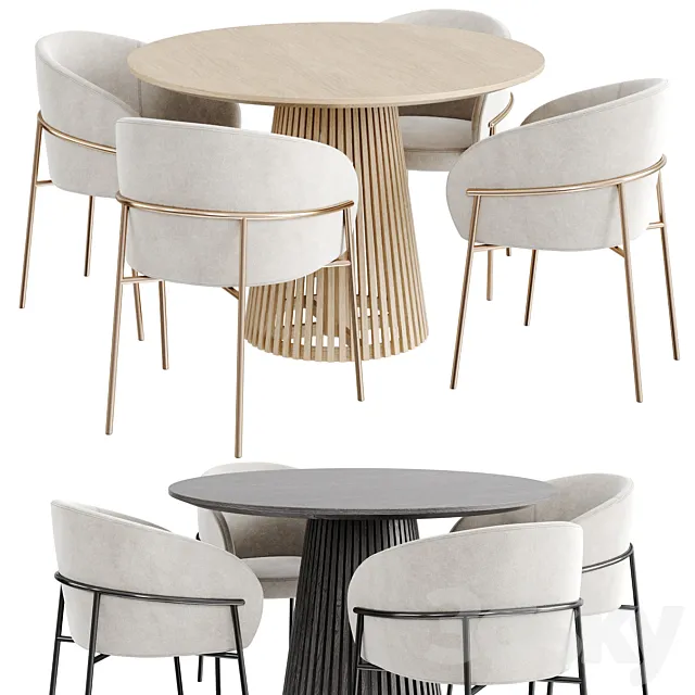 Dinning Set 98 3ds Max