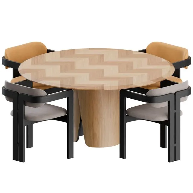 Dinning Set by Gallotti & Radice 3dsMax Model