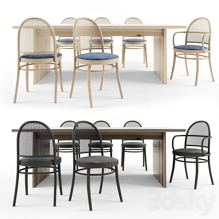 dinning table set 3DS Max