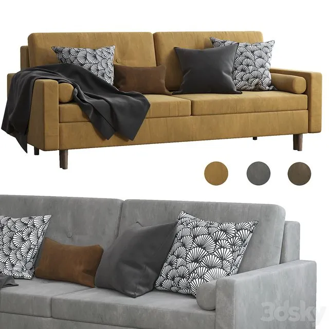 Dins velvet sofa 3dsMax Model