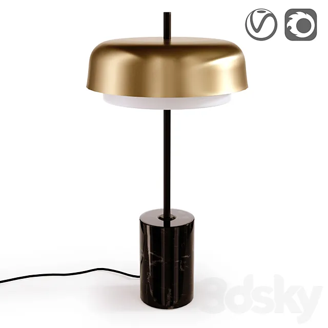 Direct lamp made of metal and marble Clepsos 3ds Max