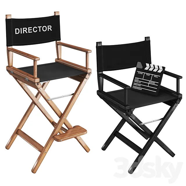 Director chair 3ds Max