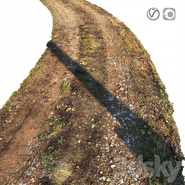 Dirt road material 03 3DS Max Model