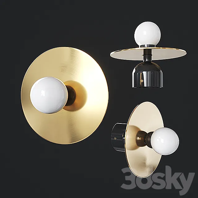 Disc and sphere 3DS Max Model