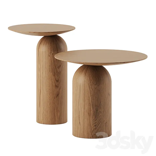Disco side tables by Basta 3DSMax File