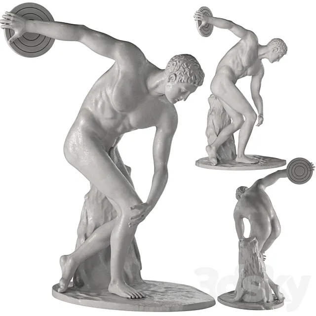 Discobolus of Myron 3ds Max