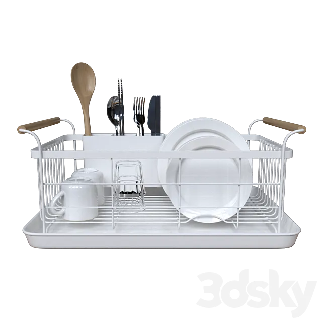 Dish rack 3ds Max