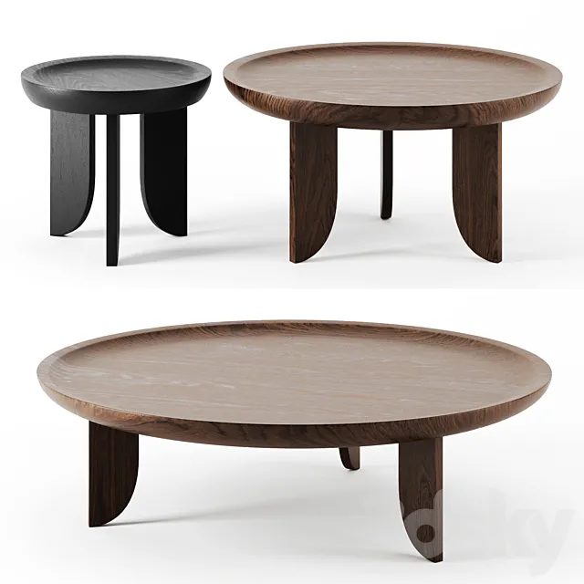 Dish tables by Grain 3DSMax File