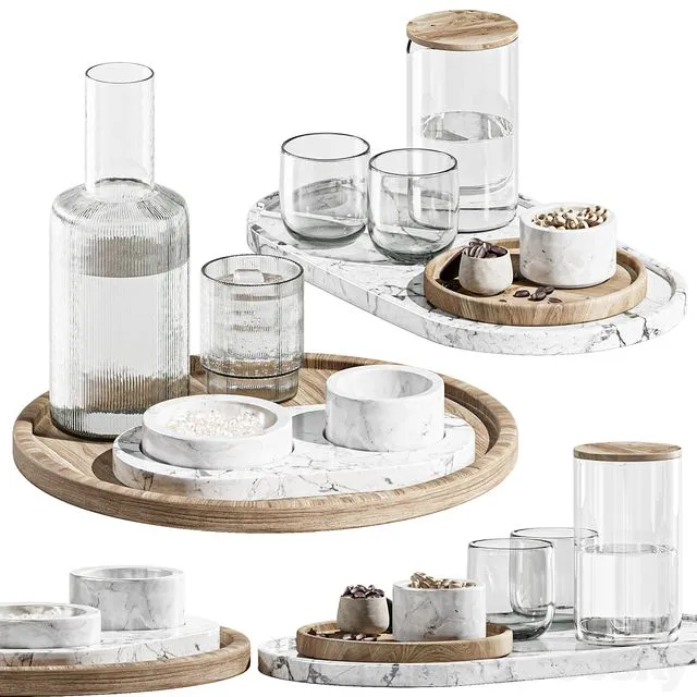 Dishes Tableware Set07 3dsMax Model