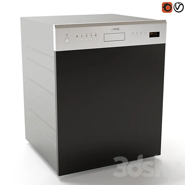 Dishwasher Smeg PLA6442X2 3DS Max Model