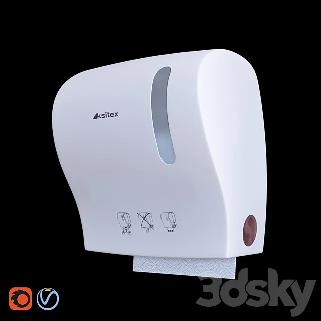 Dispenser of roll towels Ksitex AC1-18 3ds Max