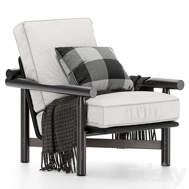 District eight still armchair 3DS Max