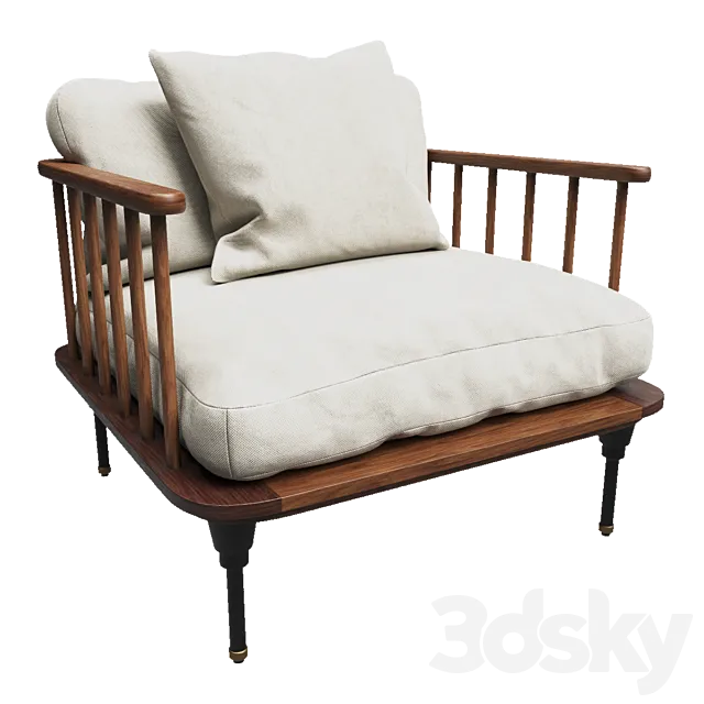 Distrikt Single Seat Sofa 3ds Max