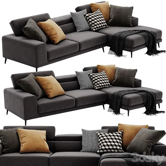 Ditre Italia Anderson Chaise Lounge 3dsMax Model