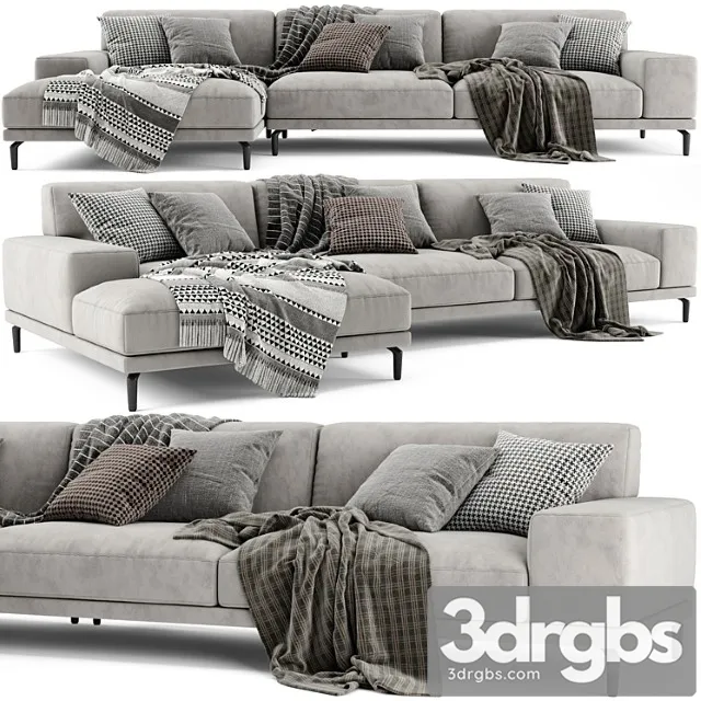 Ditre italia blake chaise longue sofa