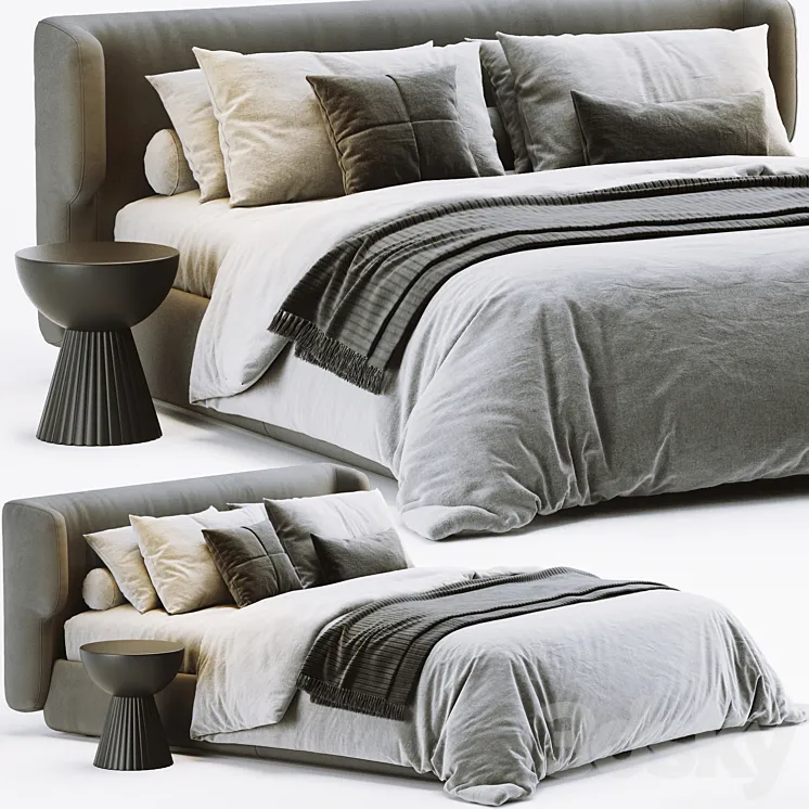 Ditre italia claire bed 3DS Max