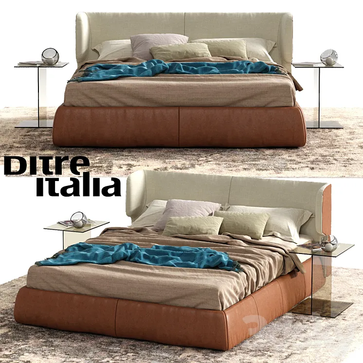 Ditre Italia CLAIRE Bed 3DS Max