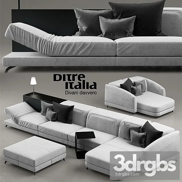 Ditre Italia Duffle Sofa Modem 3dsmax Download