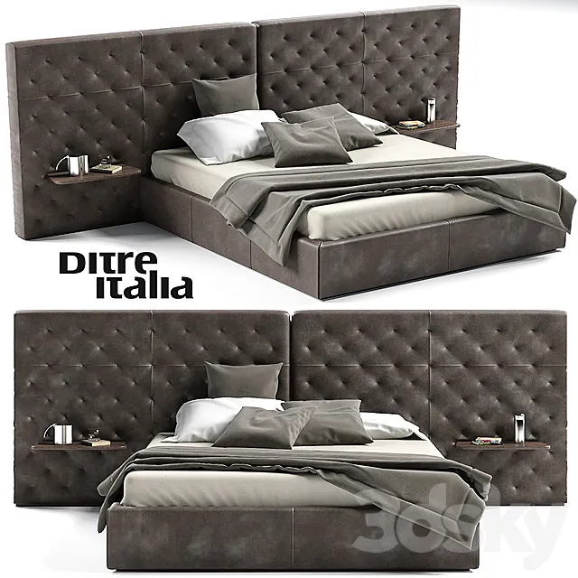 Ditre italia eclectico bed 3ds Max