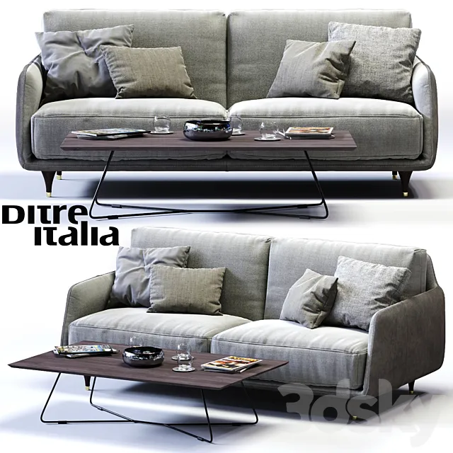 Ditre Italia ELLIOT 2-er Maxi Sofa 3ds Max