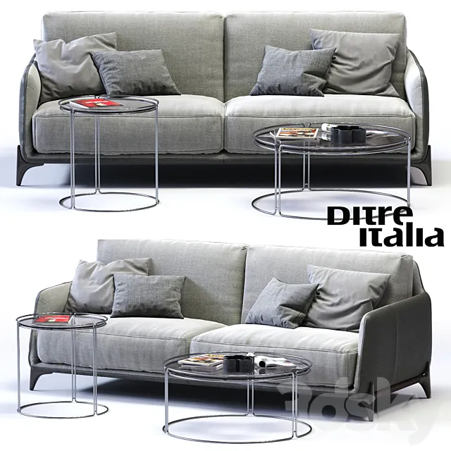Ditre Italia ELLIOT 3-er Sofa 3DS Max Model